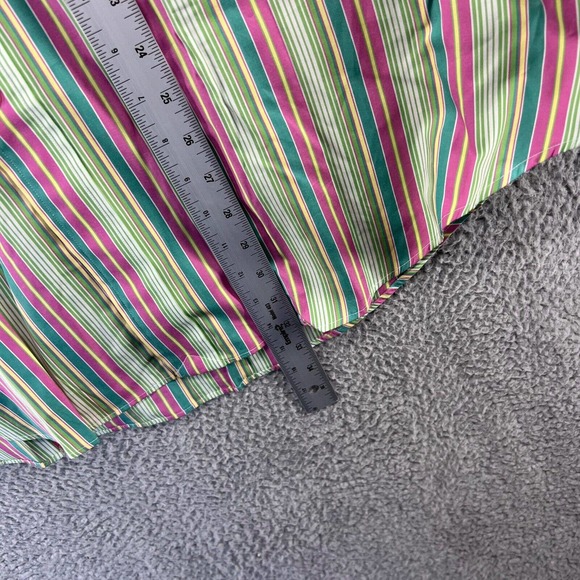 Ralph Lauren Shirt Men's Extra Large Green Pink Striped Philip Sport Cotton XL - Picture 5 of 10